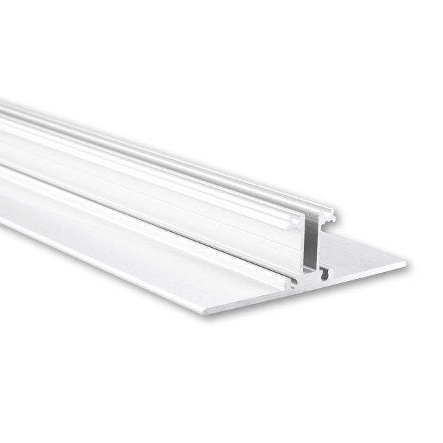 LED Leuchtenprofil Doppelseitig Aluminium pulverbeschichtet weiß RAL 9010, 200cm