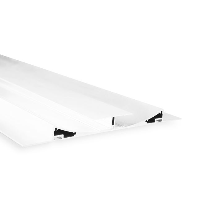 LED Trockenbaunprofil Double Curve, weiß RAL 9010 200cm