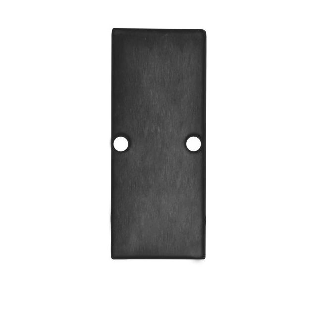 Endkappe EC90 Aluminium schwarz RAL 9005 für Profil HIDE TWO inkl. Schrauben