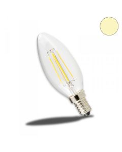 Retro E14 LED Kerze, 4 W, klar, warmweiß