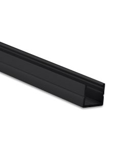 LED Aufbauprofil Mini 8 Aluminium schwarz RAL 9005, 200cm