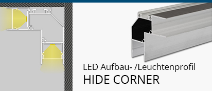 LED Leuchtenprofil Hide Corner