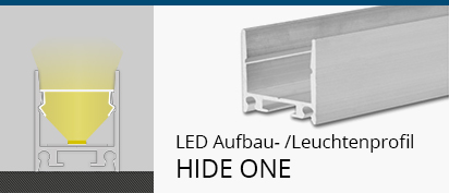 LED Leuchtenprofil Hide One